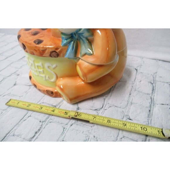 Vintage Melody Musical Teddy Bear Cookie Jar plays 'You Light Up My Life' TESTED - Picture 3 of 6